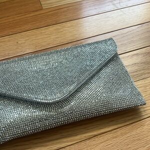 Steve Madden Silver BSwagger Clutch/Bag